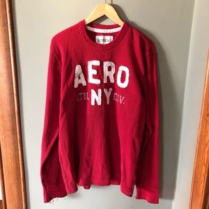 Aeropostale Mens XL New York Distressed Long shirt